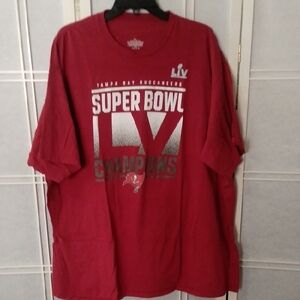 NFL Tampa Bay Buccaneers Red Super Bowl LV Tee